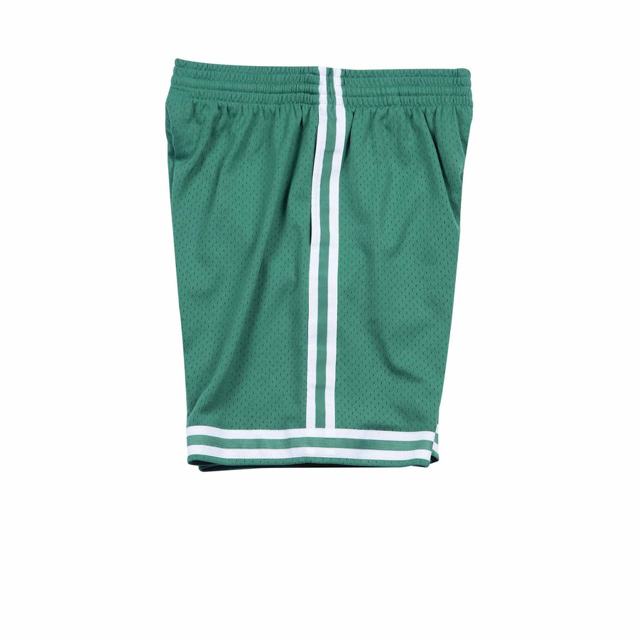 MITCHELL & NESS NBA HARDWOOD CLASSIC SWINGMAN BOSTON CELTICS ROAD 1985-86 SHORTS GREEN