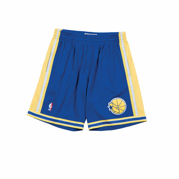 MITCHELL & NESS NBA HARDWOOD CLASSIC SWINGMAN GOLDEN STATE WARRIORS ROAD 1995-96 SHORTS ROYAL