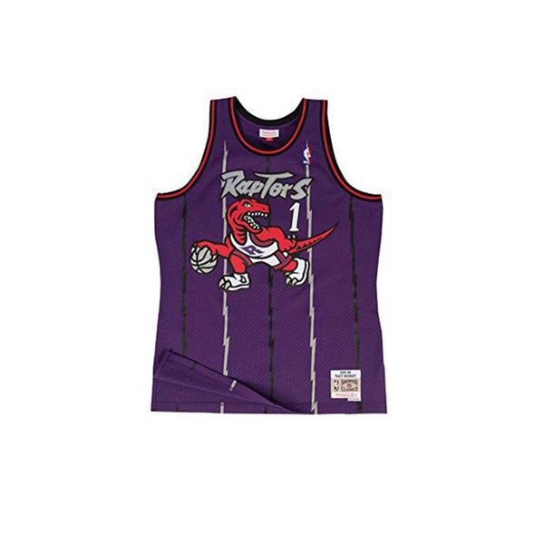 MITCHELL & NESS NBA HARDWOOD CLASSIC SWINGMAN TORONTO RAPTORS TRACY MCGRADY ROAD 1998-99 JERSEY PURPLE