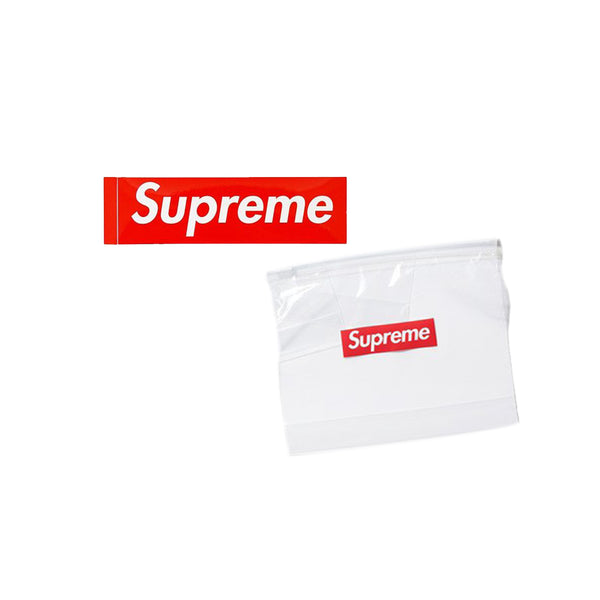 SUPREME ZIPLOC BAG CLEAR SS20 SUPREME BOX LOGO STICKER COMBO